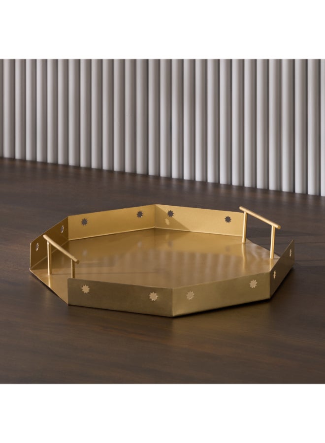 Home Box Layali Noor Serving Tray - 37.5x37.5x4 cm - Image 2